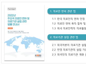 ‘주요국 의료인 면허 및 의료기관 설립 관련 법률 안내서’ 발간