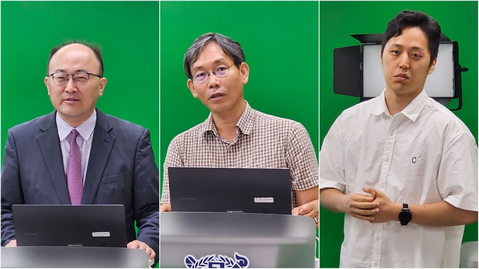 (왼쪽부터) 황만기 대한한의사협회 부회장, 김재효 원광대 한의과대학 교수, 심수보 대한공중보건한의사협의회 의무이사