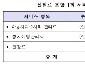 오는 10월부터 3년 간 아동 치과주치의 시범사업 실시