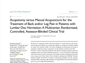 도침(刀針)의 요추 추간판 탈출증 증상 개선 효능 ‘규명’