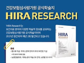 심평원, 학술지 ‘HIRA Research’ 논문 모집