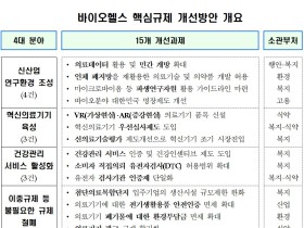 바이오헬스 핵심규제 4대 분야 15개 개선된다