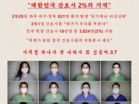 대한민국 간호사 ‘2%가 만든 작은 기적’