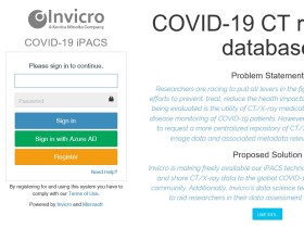 인비크로, 코로나19 연구 위한 의학 영상 데이터세트 무료 저장소 구축