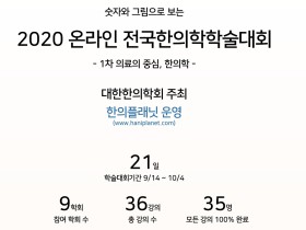 2020 온라인 전국한의학학술대회, 10명 중 9명 ‘만족’