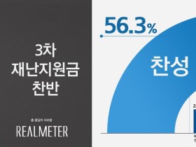 3차 재난지원금 지급, 찬성 56.3% vs 반대 39.7%