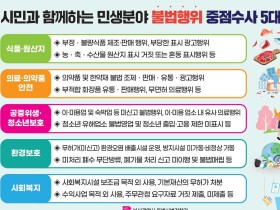 의료·의약품 안전 등 민생분야 불법행위 중점 수사