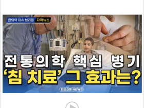 [동영상뉴스] 전통의학 핵심 병기 '침 치료' 그 효과는?