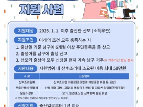 대구 남구, 대구 최초 산후조리비 최대 50만원 지원