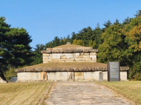 능지탑의 저녁노을