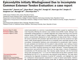 초음파 활용 PDRN 약침, ‘테니스 엘보’에 새로운 해법 제시