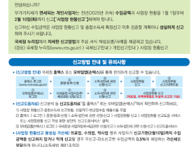 한의원 등 면세사업자, 내달 10일까지 사업장 현황신고해야