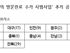 한의원 238개소, ‘일차의료 방문진료 시범사업’에 선정