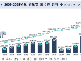 ’25년 외국인 환자 유치 201만 명, 한의원은 5.1% 증가
