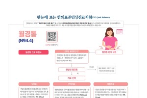 한눈에 보는 한의표준임상진료지침 -월경통-