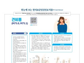 한눈에 보는 한의표준임상진료지침 - 견비통